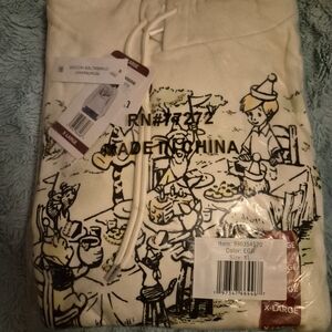 Cream Graphic Hoodie